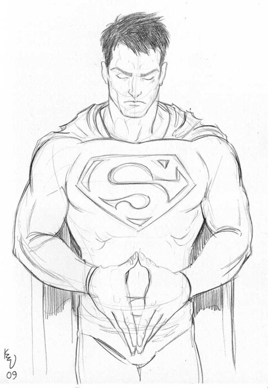 Супермен карандашом