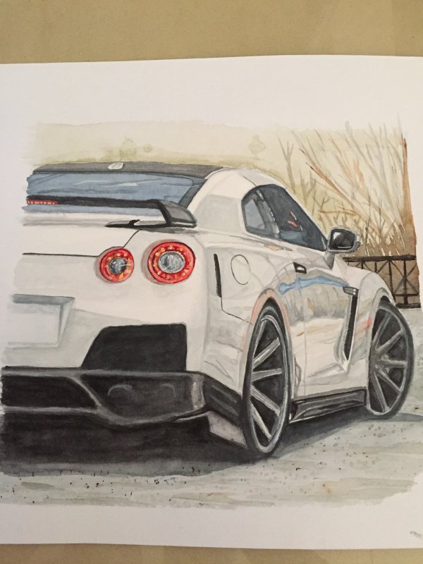 GTR r35 рисунок