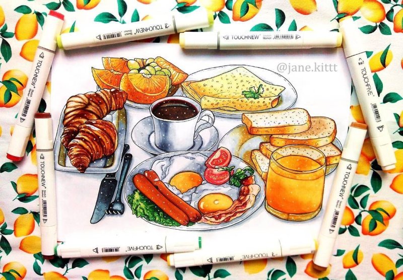 Рисунки маркерами