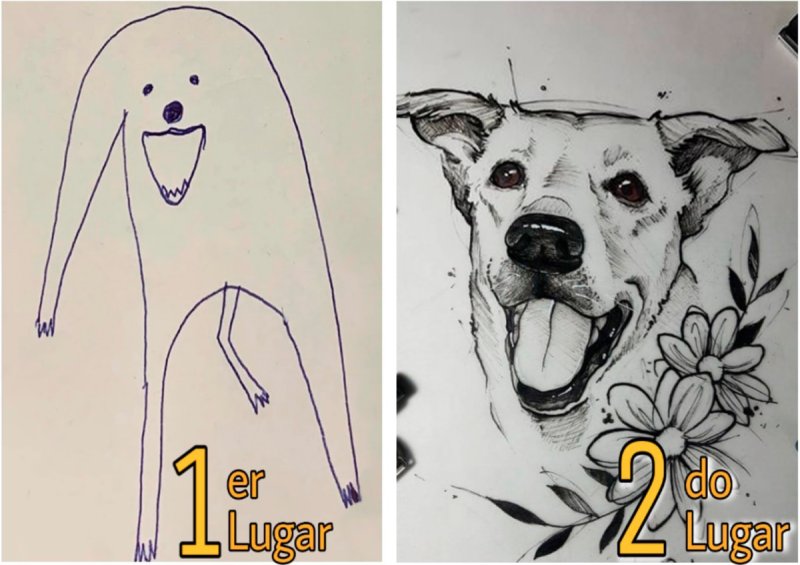 Рисунок собаки легкий