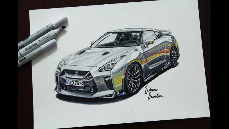 Nissan GTR 35 карандаш