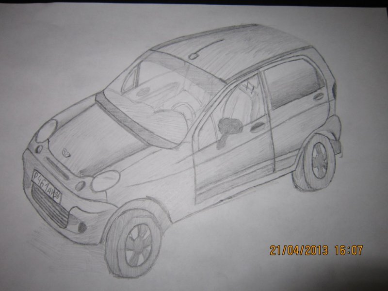 Daewoo Matiz раскраска