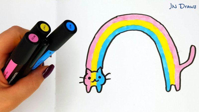 Идеи для рисования радужные