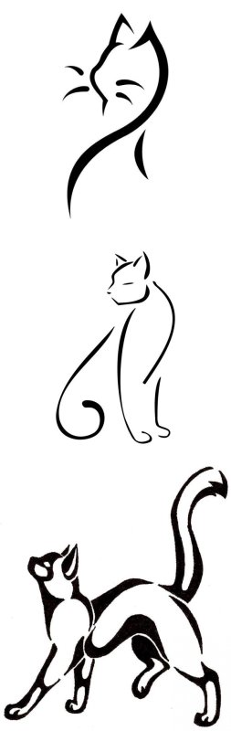 Силуэт кошки