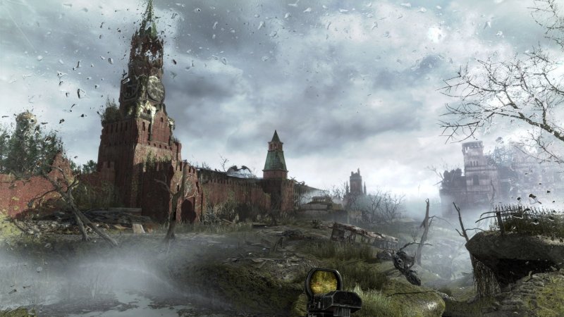 Разрушенный Кремль метро 2033