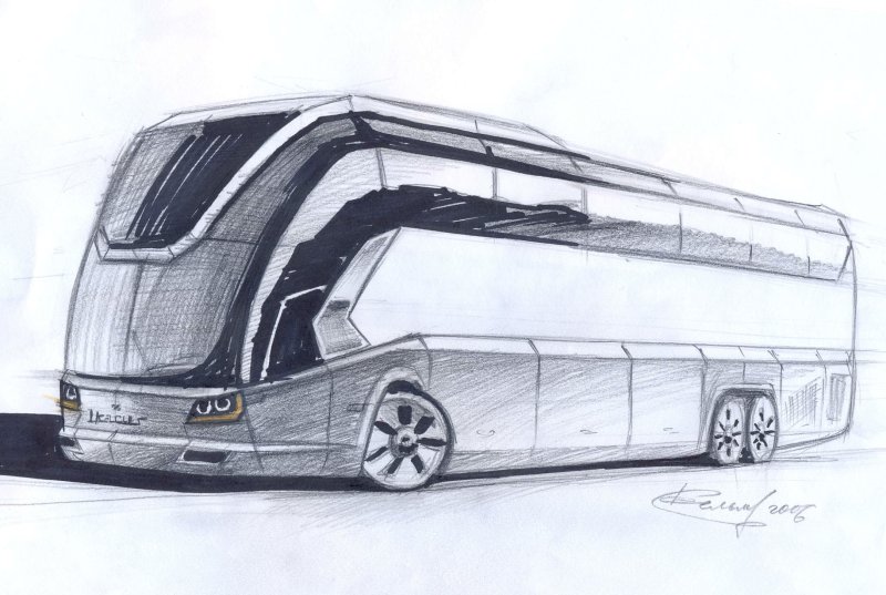 Автобус рисунок