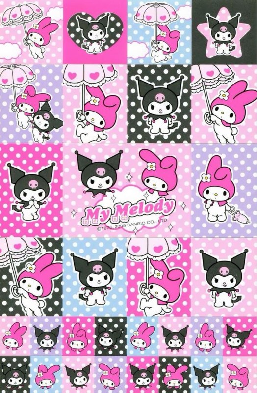 My Melody and Kuromi наклейки