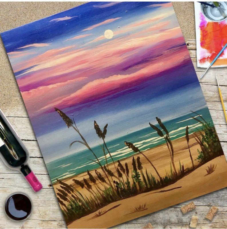 Рисунки красками для начинающих