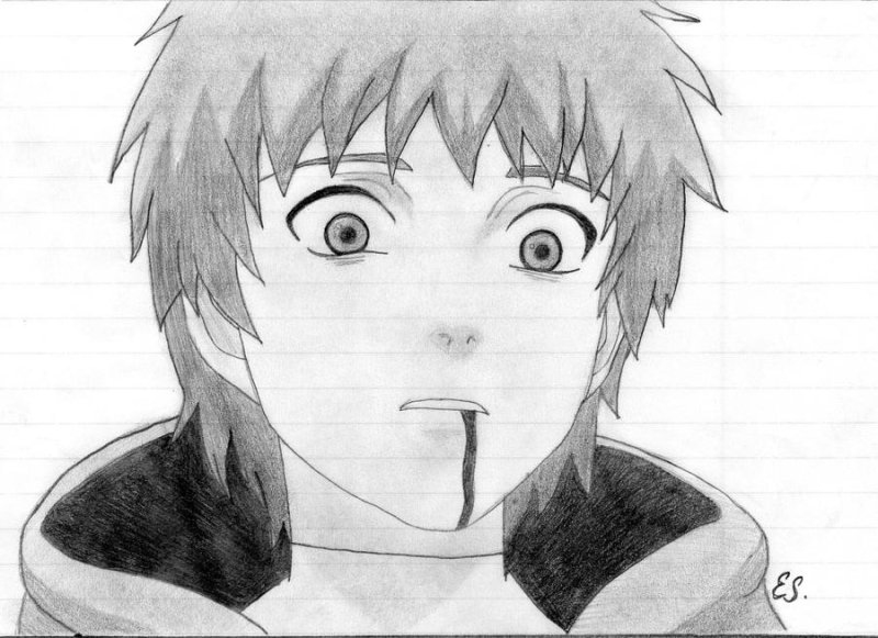 наруто для срисовки