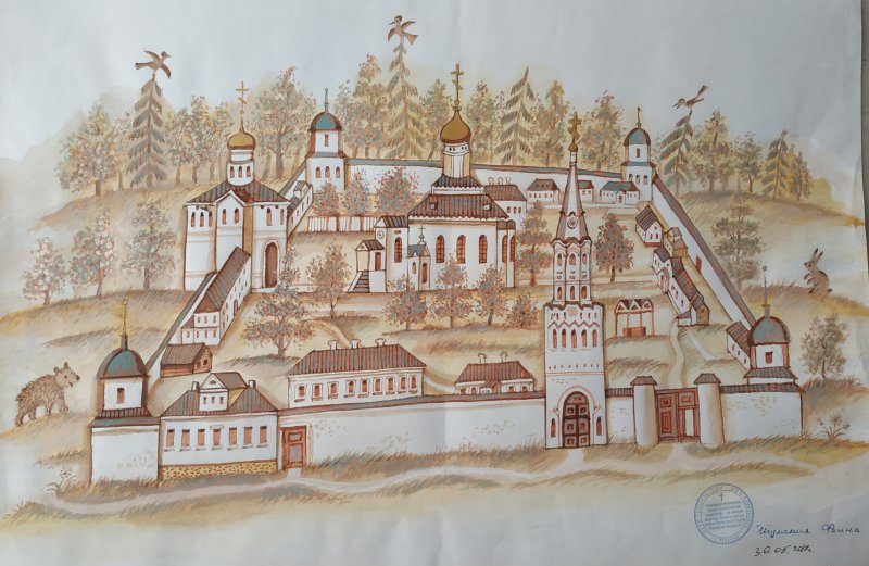 Рисунок Ульяновский монастырь