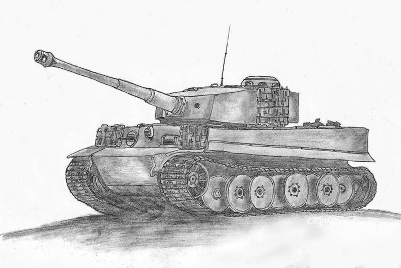 Танки рисунки карандашом