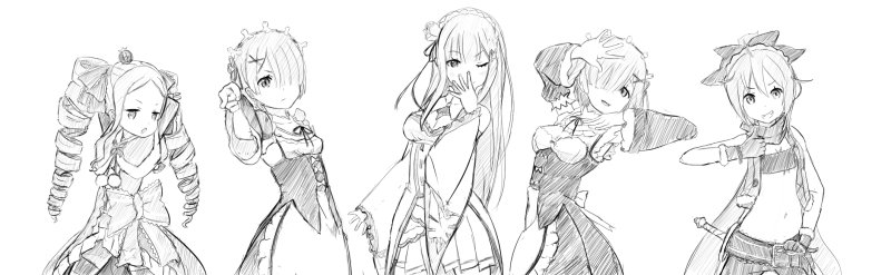 Раскраски аниме Ре Зеро