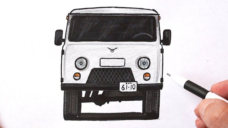 УАЗ 452 рисунок