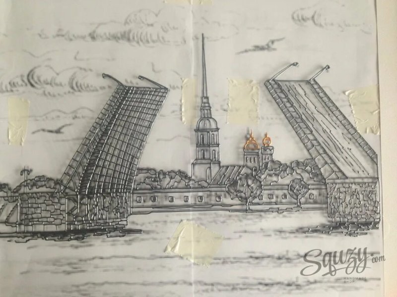 Питер рисунок карандашом