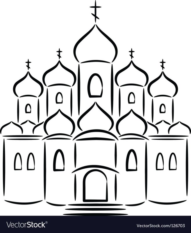 Храм раскраска для детей