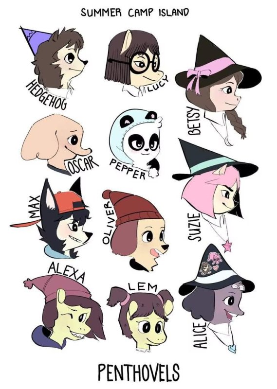 Summer Camp Island Оскар x Ежинка