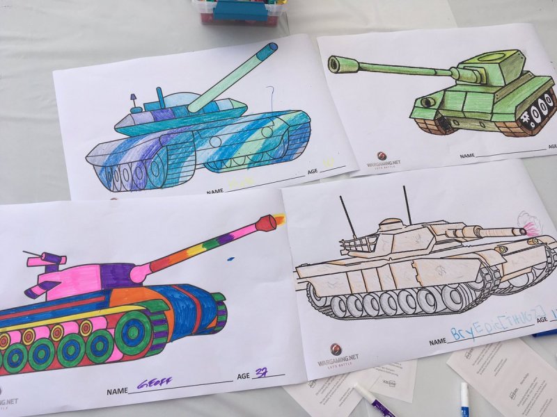 Рисунок танка карандашом