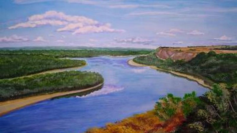 Река Дон в Воронежской области рисунок