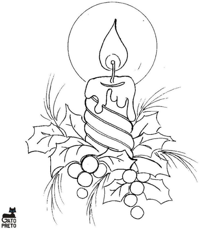 Новогодние рисунки для срисовки