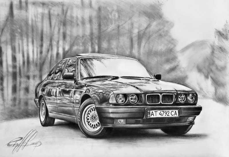 BMW e34 Art