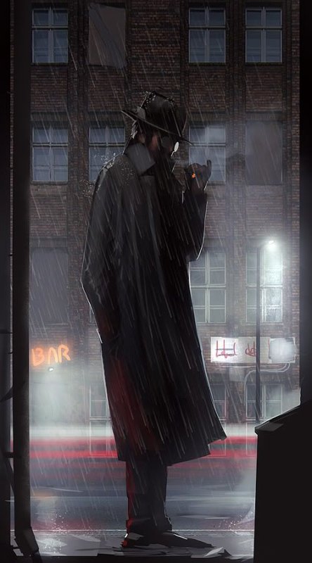 Cyberpunk детектив арт