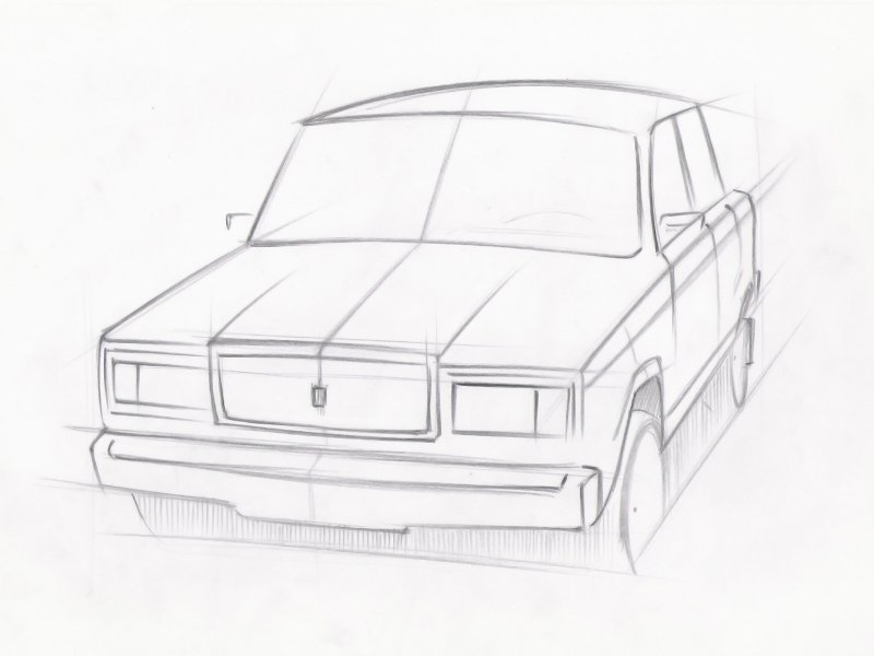 Рисунки для срисовки карандашом автомобили