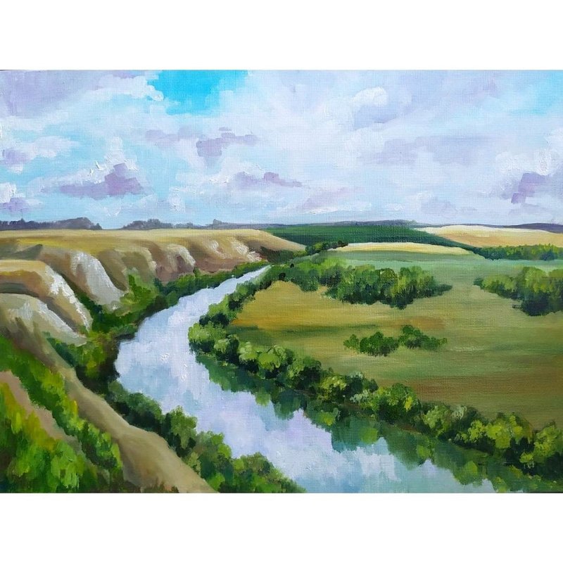 Донской край Шолохов акварель