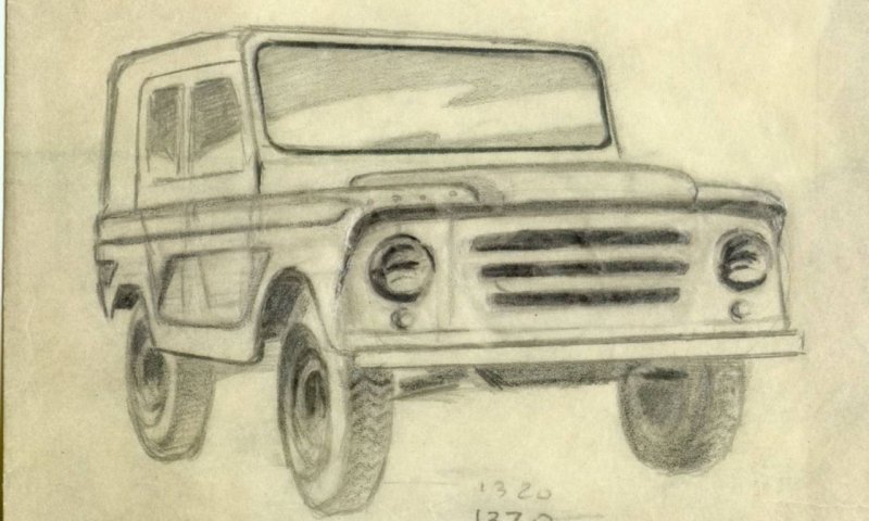 Эскиз УАЗ 469