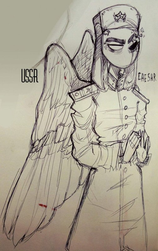 Рисунки для срисовки Countryhumans