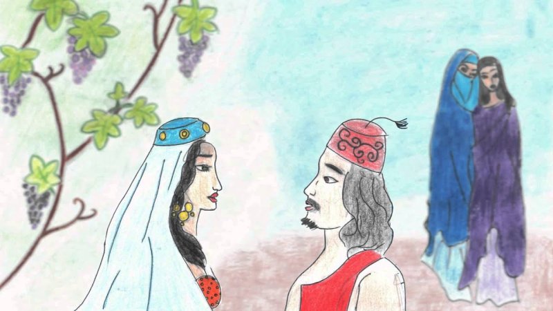 Рисунки к сказке Ашик-Кериб Лермонтова