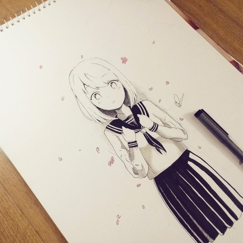 Рисунки для скетчбука аниме