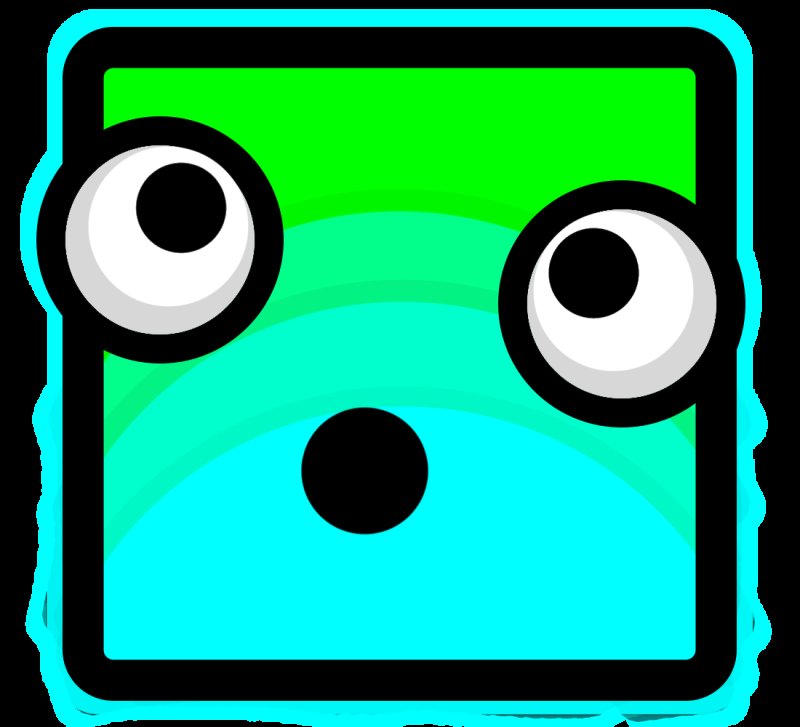 Кубик из игры Geometry Dash