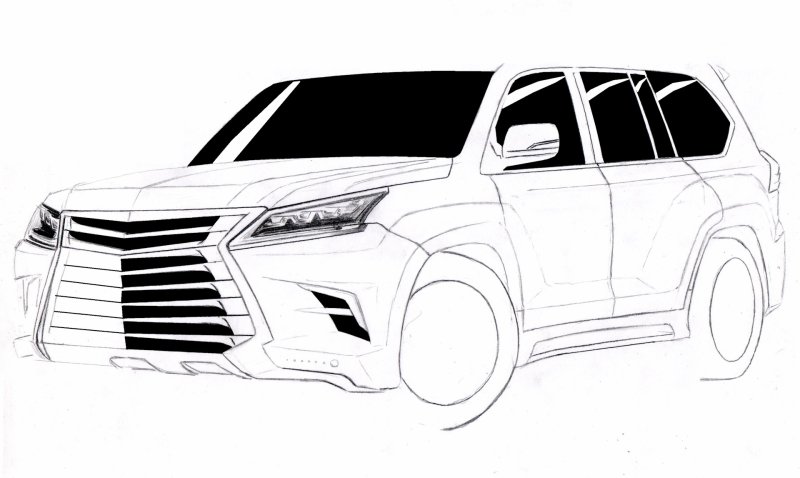 Раскраска Lexus lx570