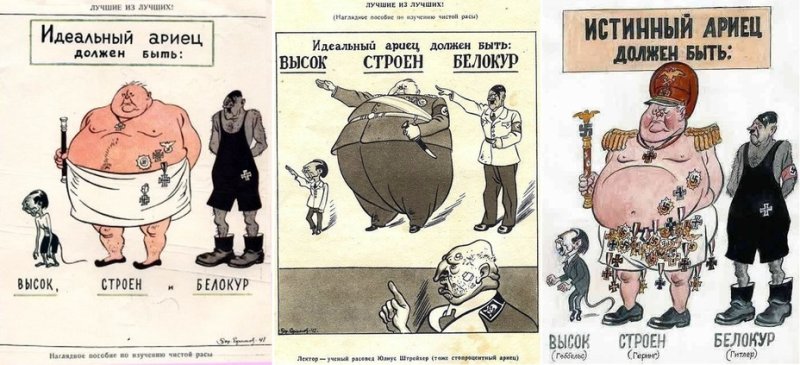 Настоящий ариец карикатура