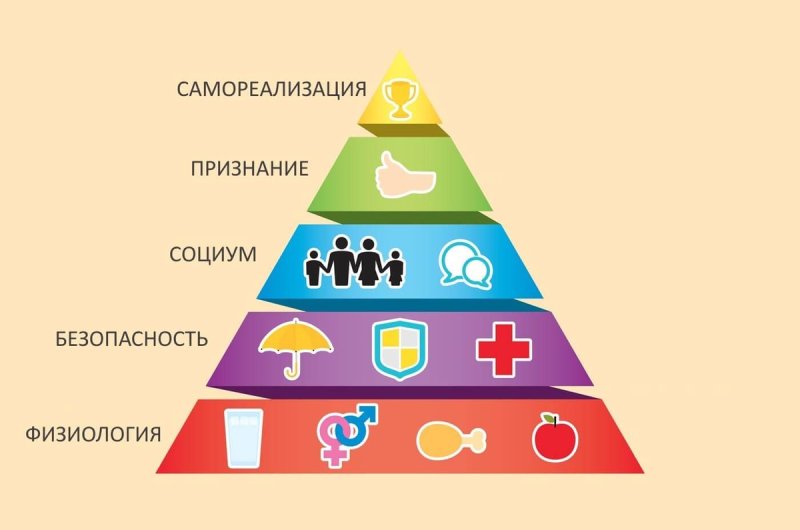 Пирамида Маслоу базовые потребности