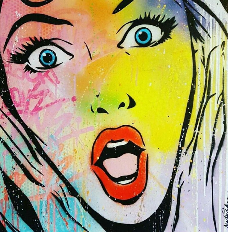 Граффити в стиле поп арт
