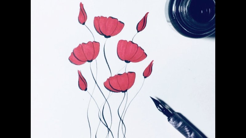 Как нарисовать Poppy