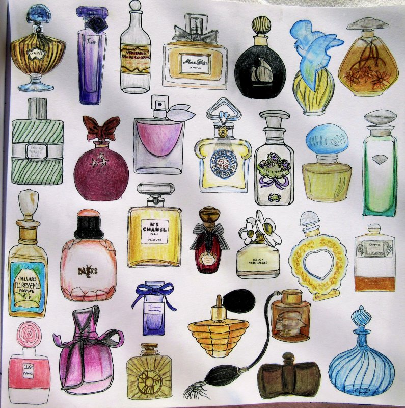 Нарисовать духи