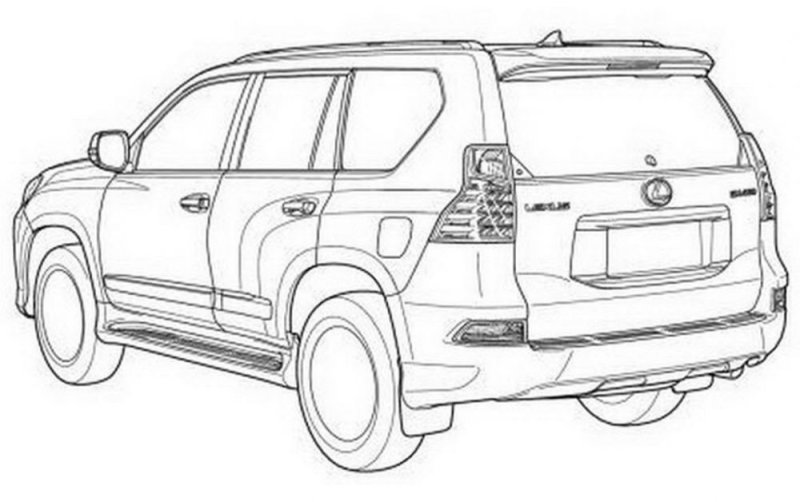 Раскраска Лексус LX 570