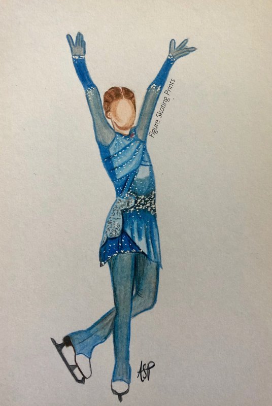 Александра Трусова рисунок