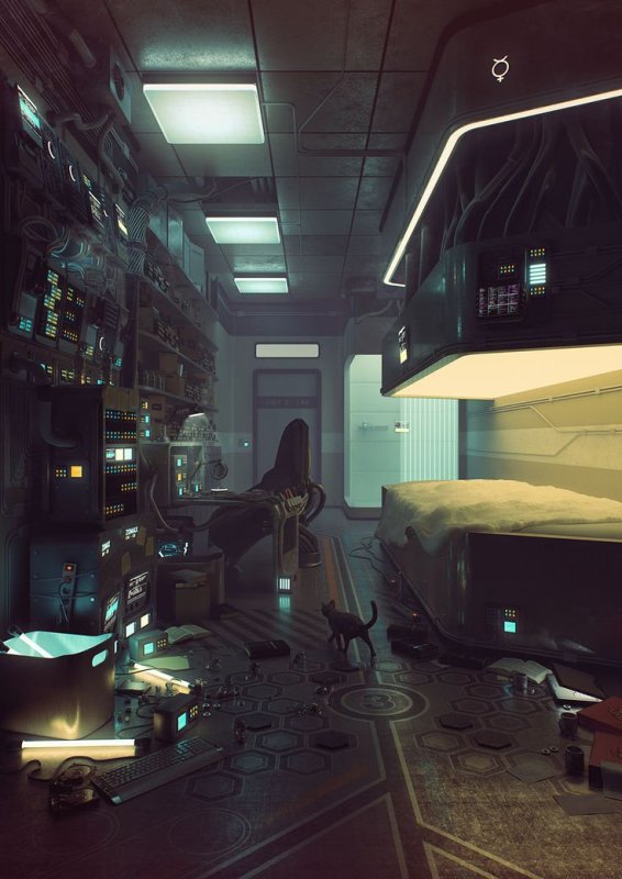 Киберпанк 2077 интерьер