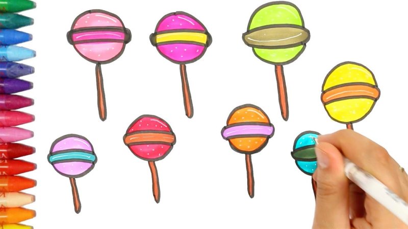 Нарисовать сладости