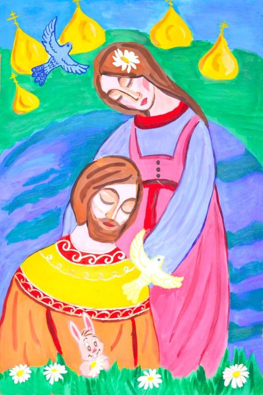 петр и феврония муромские рисунки