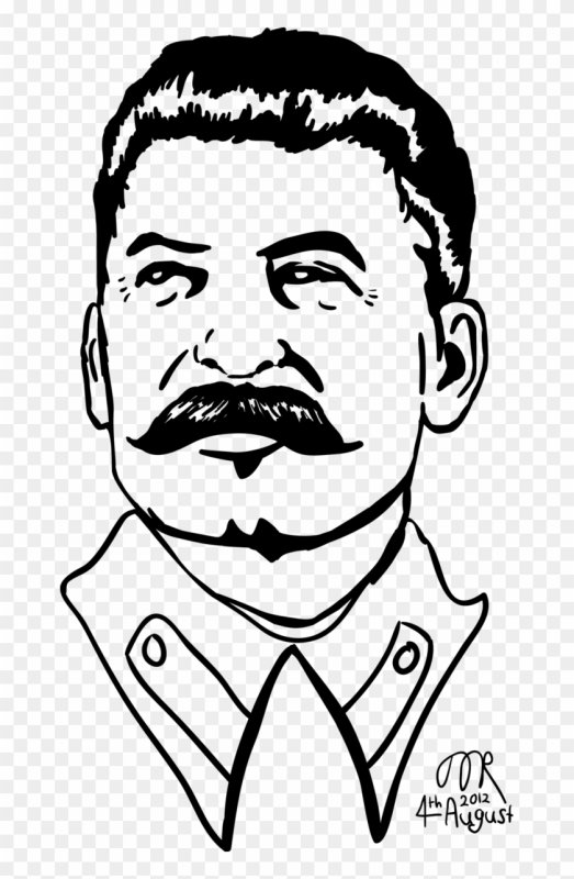Сталин Иосиф Виссарионович рисунок легкий