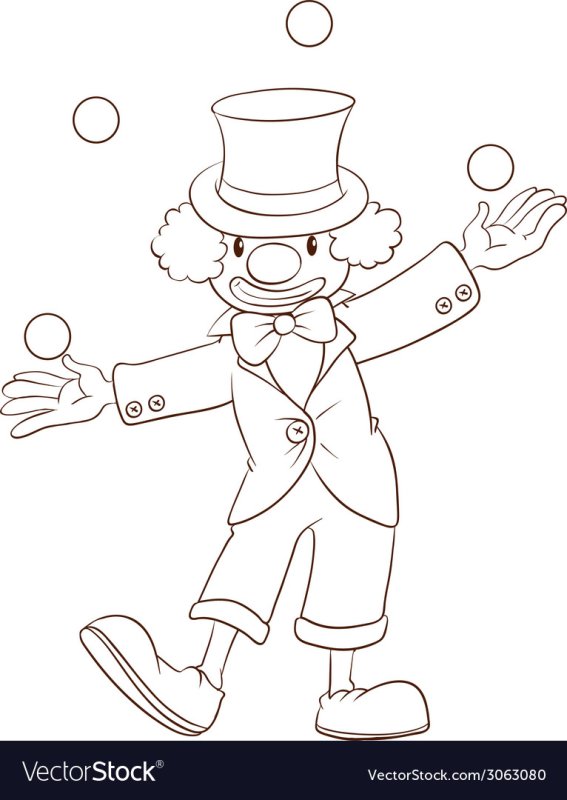 Рисование клоуна