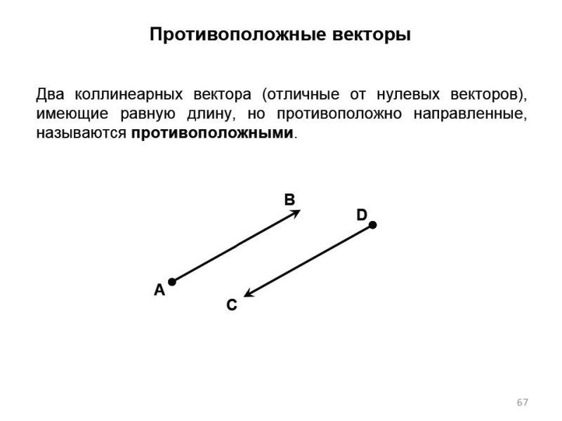 Коллинеарные векторы равные векторы