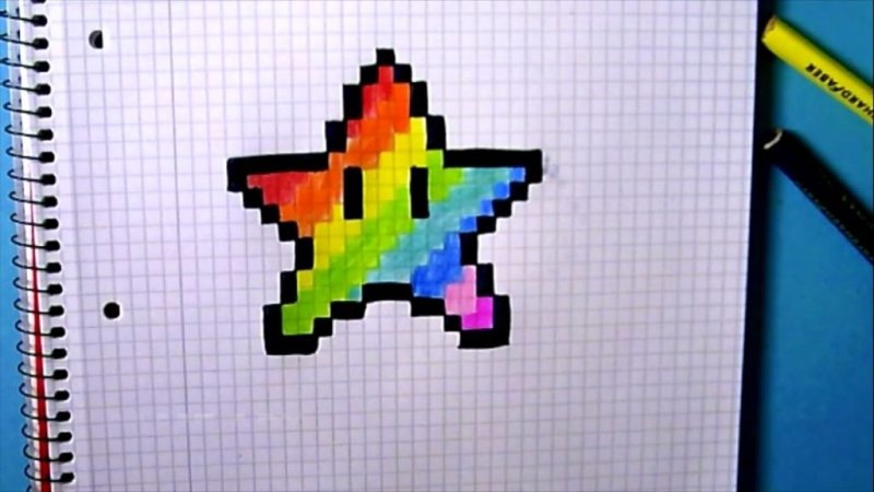 Рисунки в клеточку