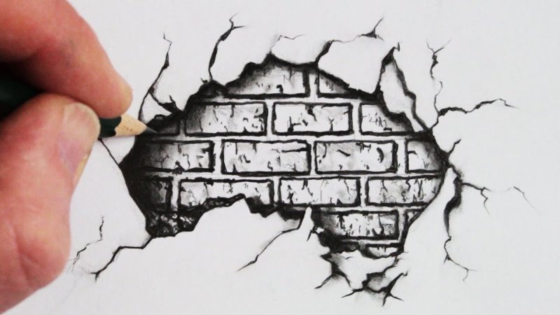 Кирпич рисунок