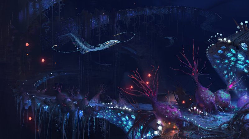 Глубокие извилистые мосты Subnautica below Zero