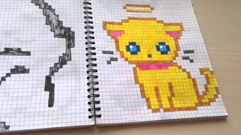 Красивые рисунки по клеточкам